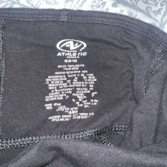 2 pants black skinny leggings yellow cargo pants bundle set size M - Picture 6 of 7